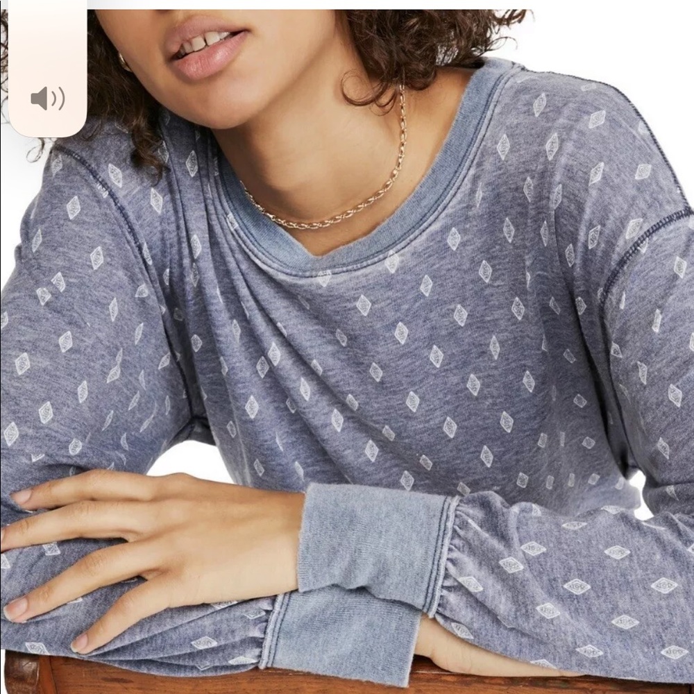 Free people indigo combo long sleeves scoo… - Picture 8 of 9
